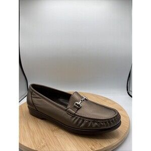 SAS Womens Metro Loafer Bronze Leather Tripad Comfort Horsebit 9N Slip on Casual